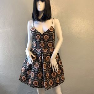 New - Gorgeous Alice + Olivia Spaghetti Strap Brocade Dress